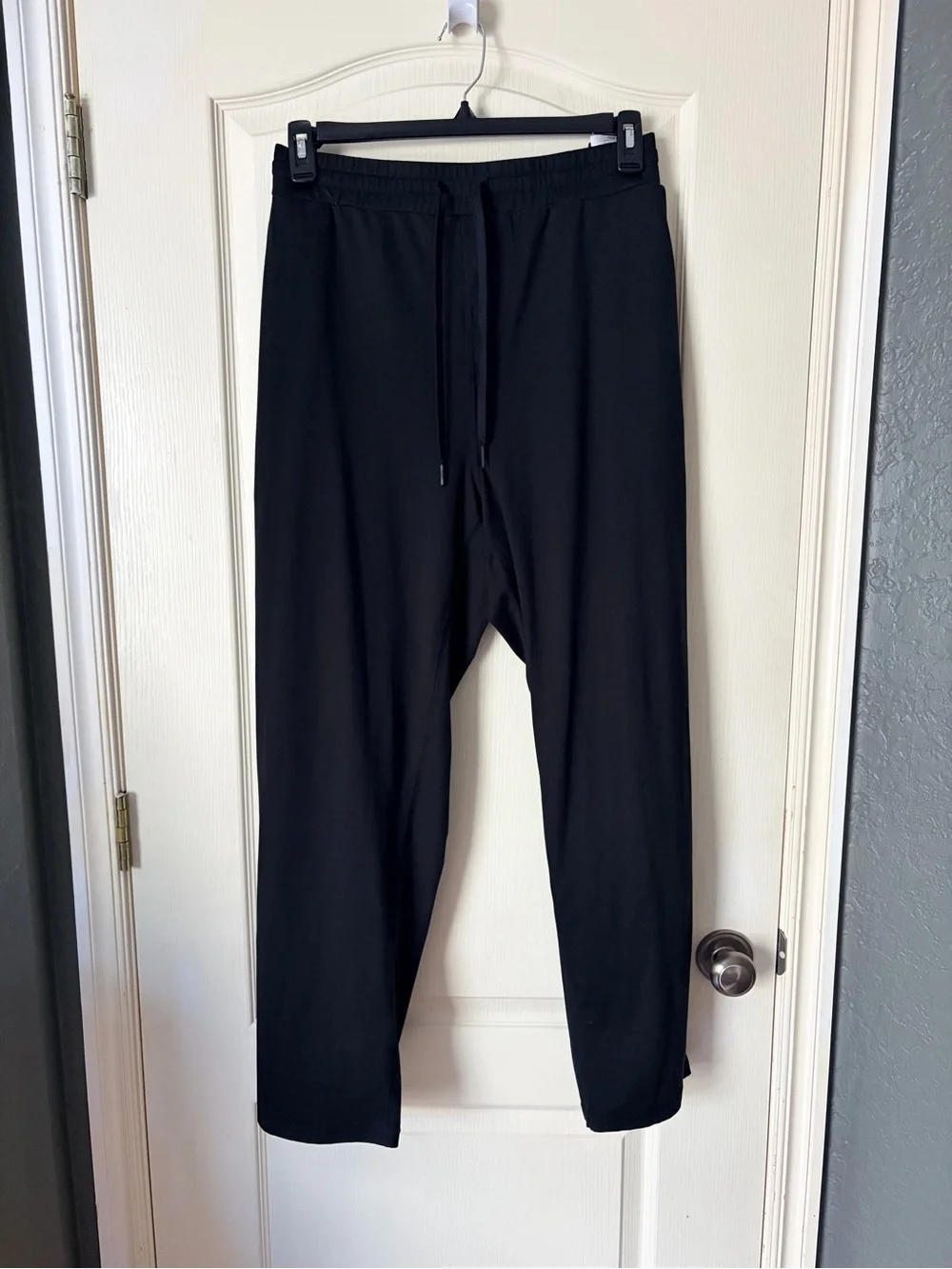 Quince mens flowknit black performance pants, size XXL
